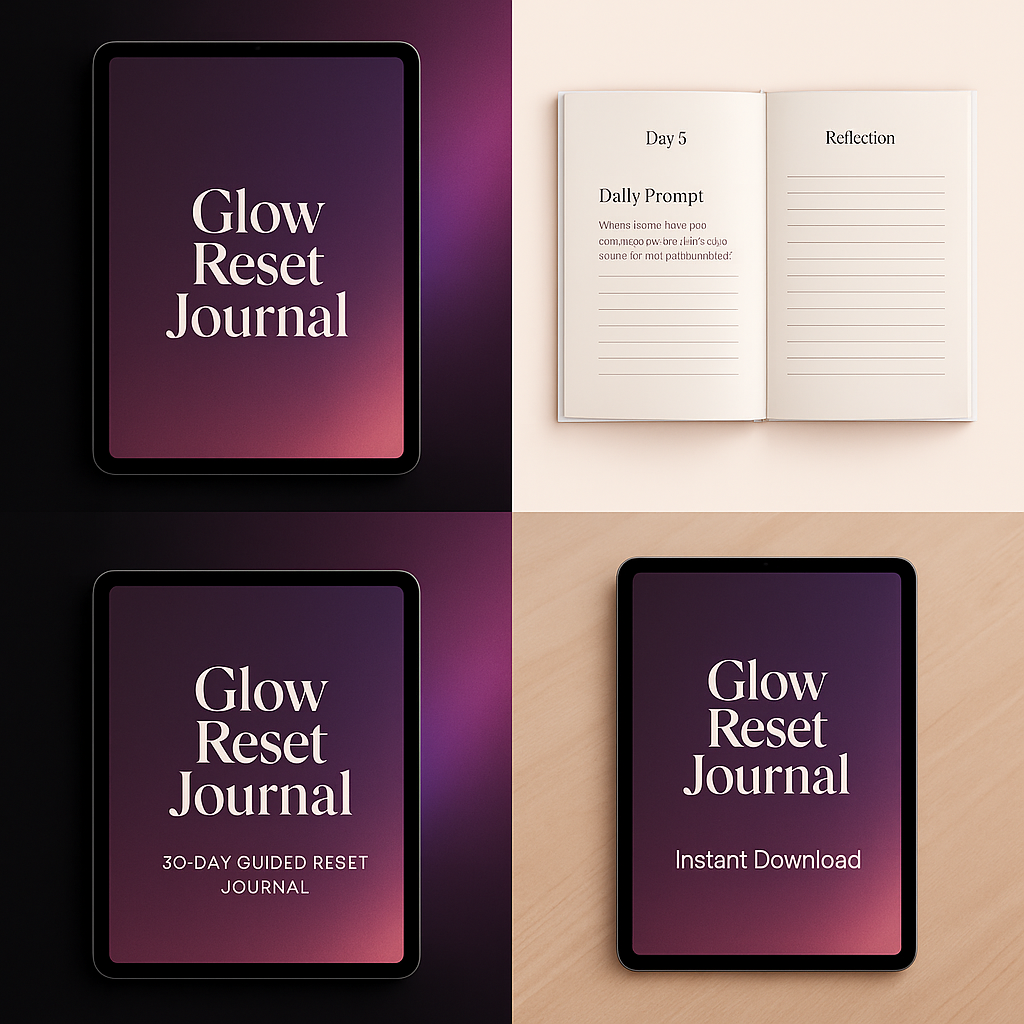 Glow Reset Bundle – Digital Journal + Rainbow Cloud Humidifier & Diffuser